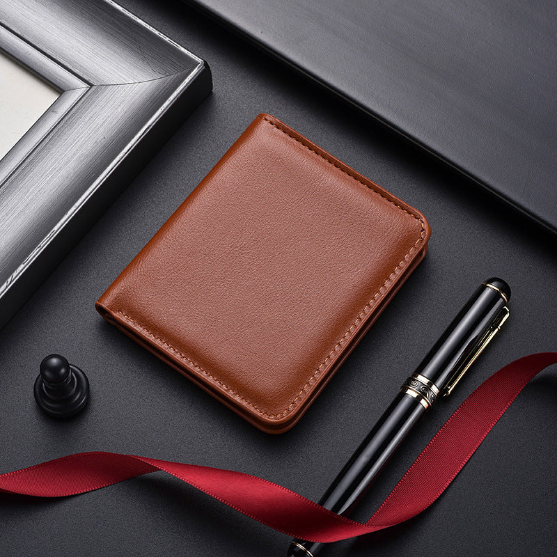 Slim Leather Bi-Fold Wallet Bowlift