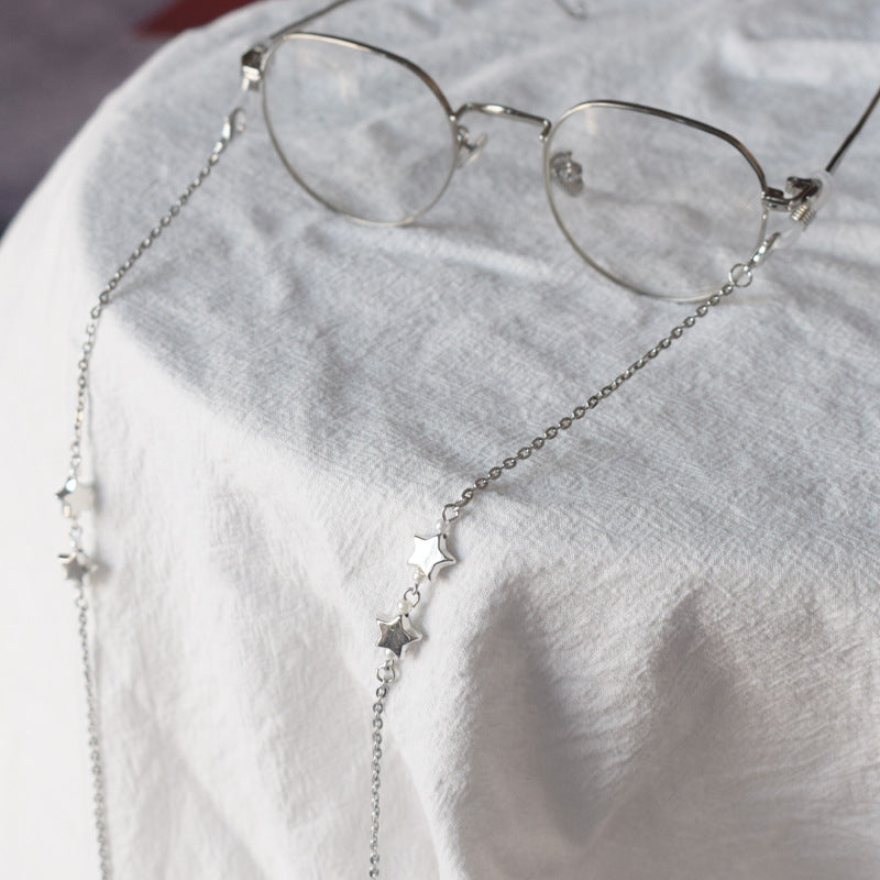 Star-Detail Chain Eyewear Holder Bowlift