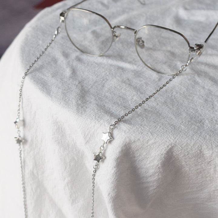 Star-Detail Chain Eyewear Holder Bowlift