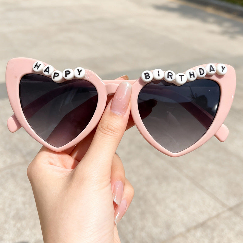 Fun Themed Heart-Shaped Sunglasses Bowlift