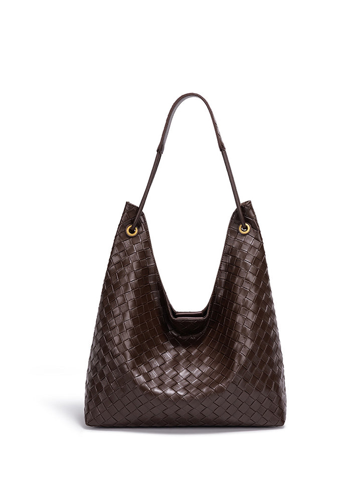 Stylish Woven Hobo Handbag Bowlift