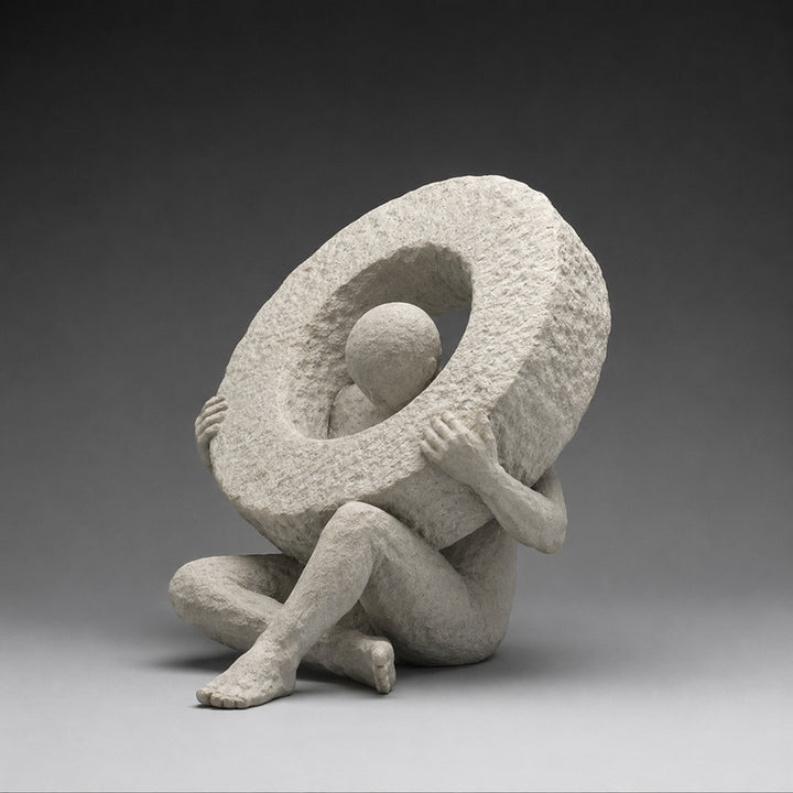 Abstract Human Strength Sculpture