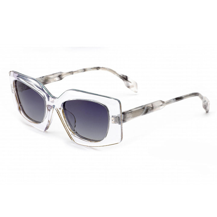 Women’s fashionable sunglasses in innovative, multifaceted design Bowlift