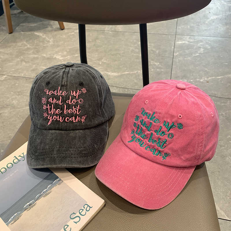 Women's Motivational Embroidered Cap Bowlift