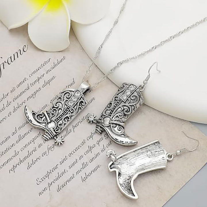 Cowboy Boot Jewelry Set Bowlift