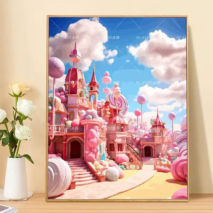 Whimsical Fantasy Landscape Art Canvas Bowlift