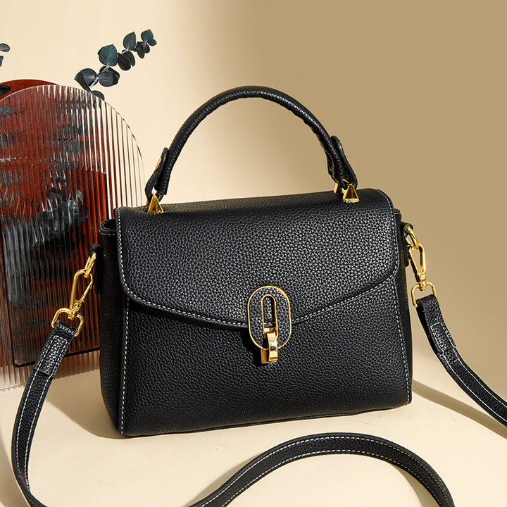 Elegant Structured Top-Handle Handbag Bowlift