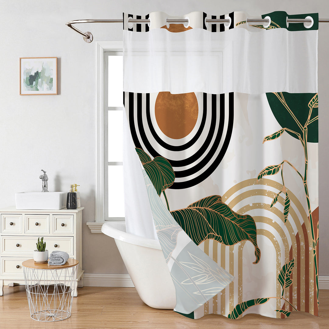 Decorative Shower Curtain Bowlift