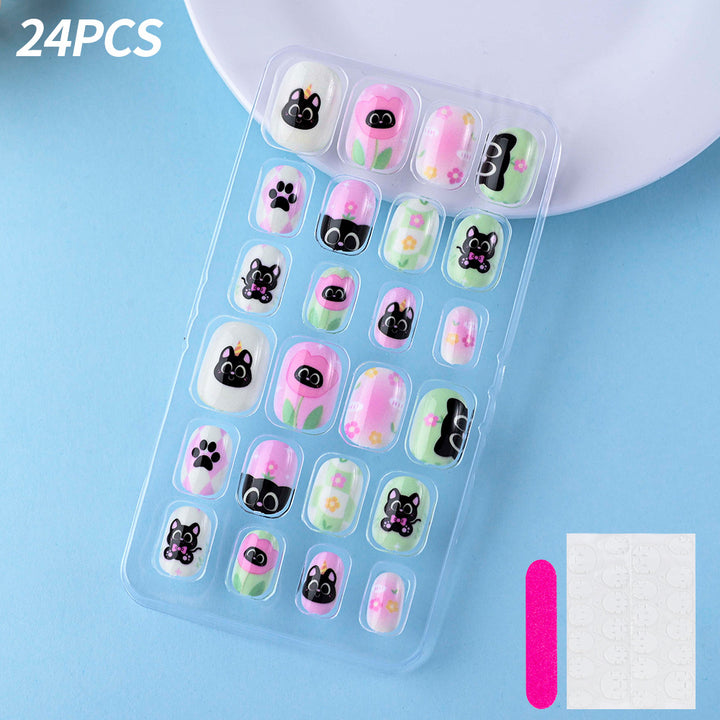 Themed Summer Beach Nail Art Press-On Nails Bowlift