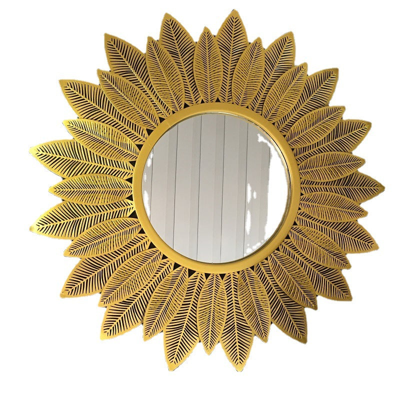 Decorative Round Floral Wall Mirror Bowlift