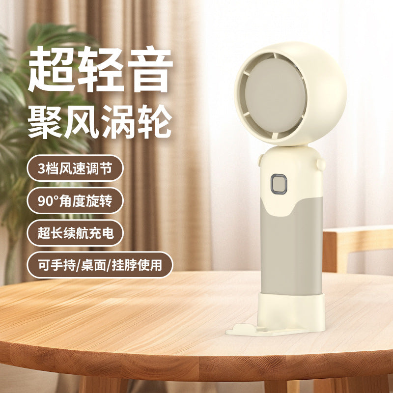 Ladies portable mini-handheld fan with multiple adjustable tilt angles Bowlift