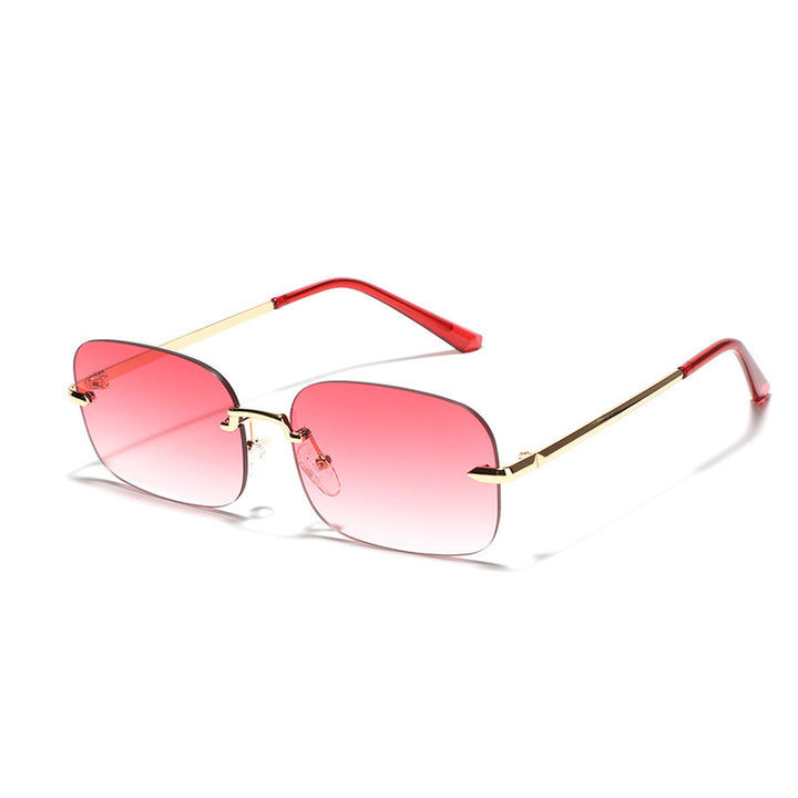 Women Oversized Sunglasses with Filigree Metal Frame Bowlift