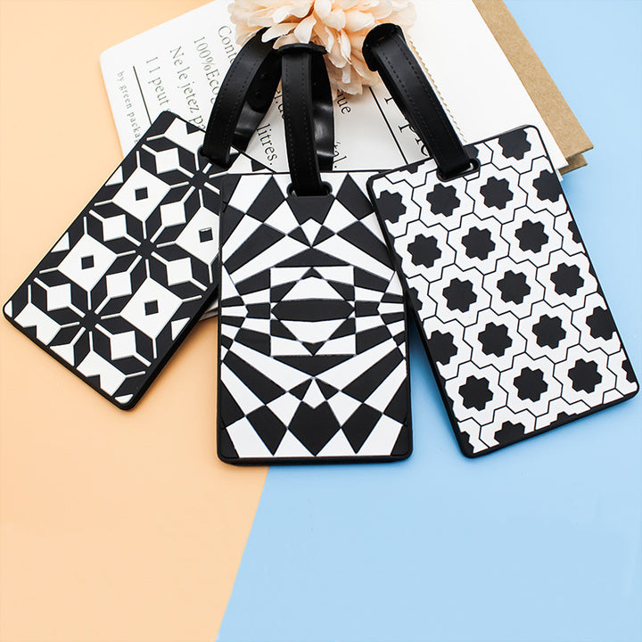Unisex Geometric Pattern Luggage Tag Bowlift