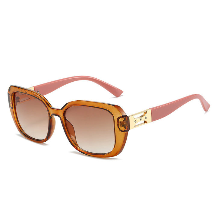 Women's Designer Sunglasses with Luxuriously Accented Frame Bowlift