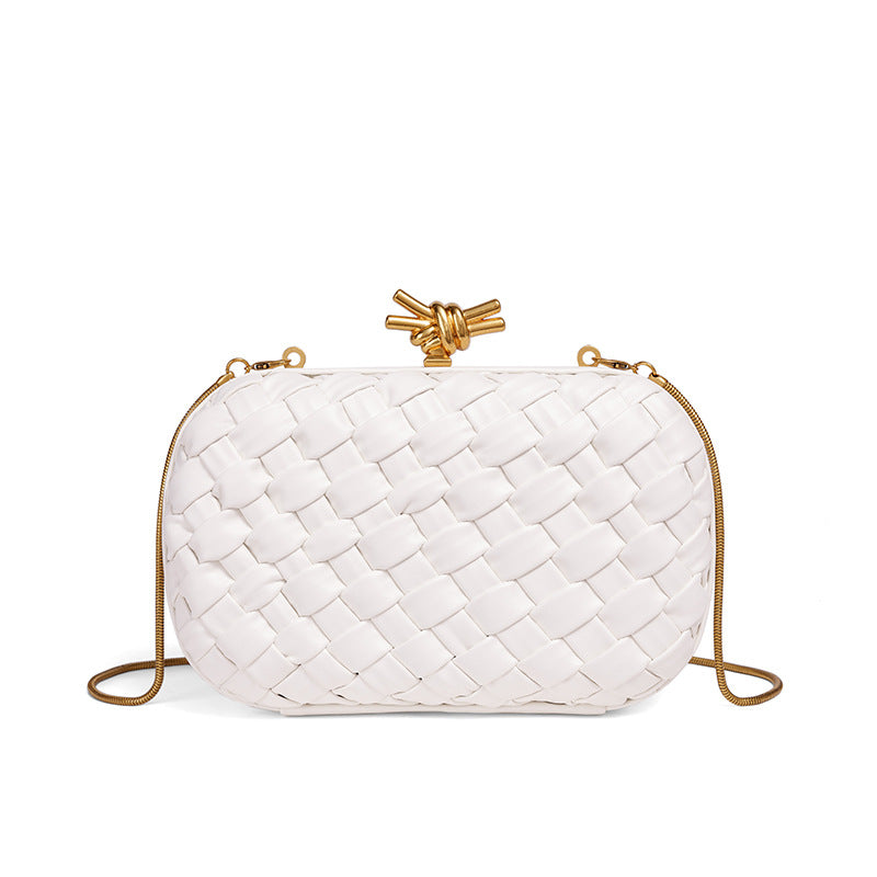 Elegant Woven Evening Clutch Bowlift