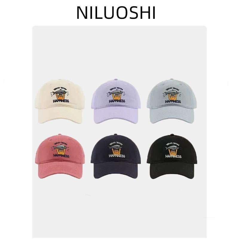 Women's Playful Embroidered Adjustable Baseball Cap Bowlift