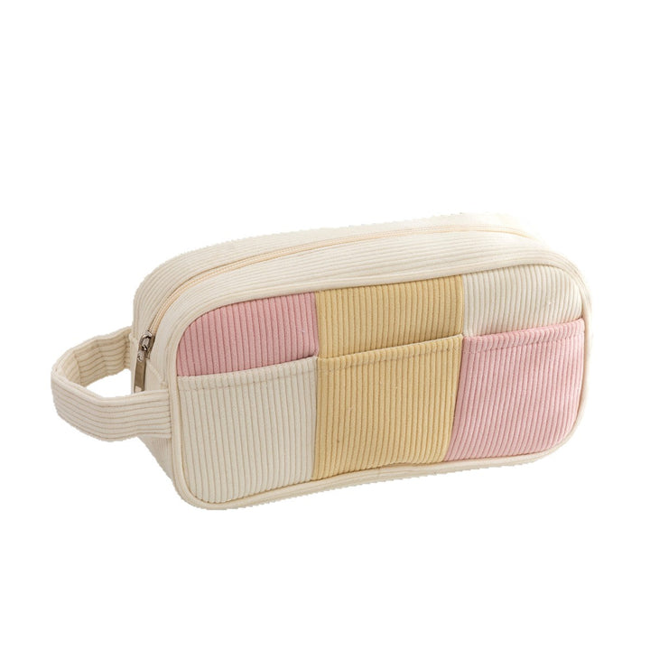 Stylish Textured Zippered Pencil Case Bowlift