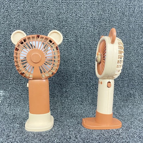 Unisex Portable Hand Fan in Cute Bear Design Bowlift