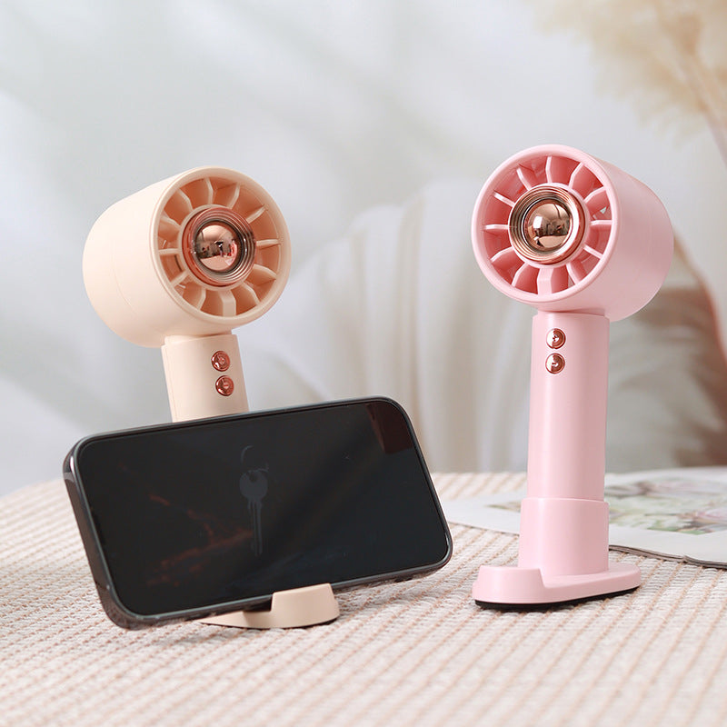 Ladies Portable Hand Fan with Powerful Battery Technology Bowlift