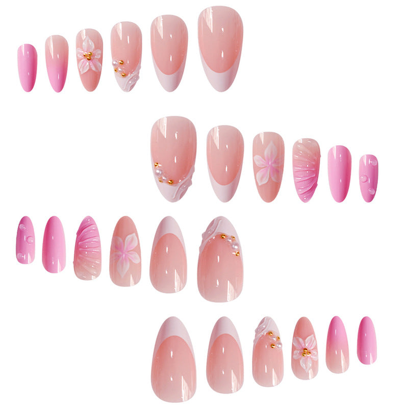 Artistic 3D Floral Press-On Nail Kit Bowlift