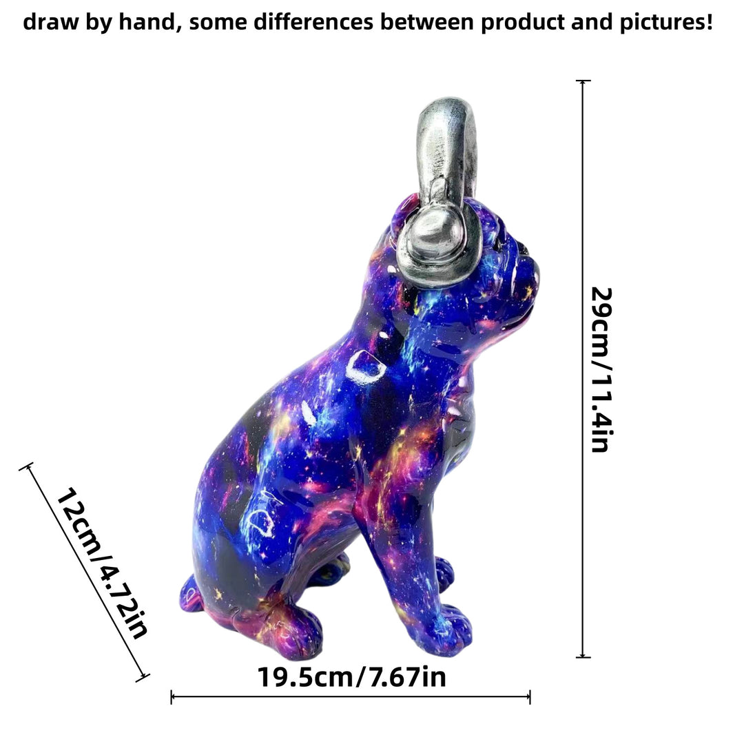 Colorful decorative figure of a dog in modern design Bowlift