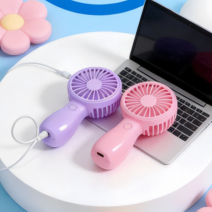 Women's portable handheld fan with USB connection Bowlift