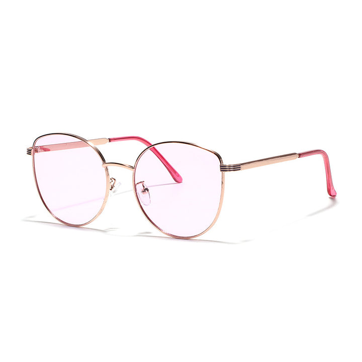 Women's geometric sunglasses with narrow metal frame Bowlift