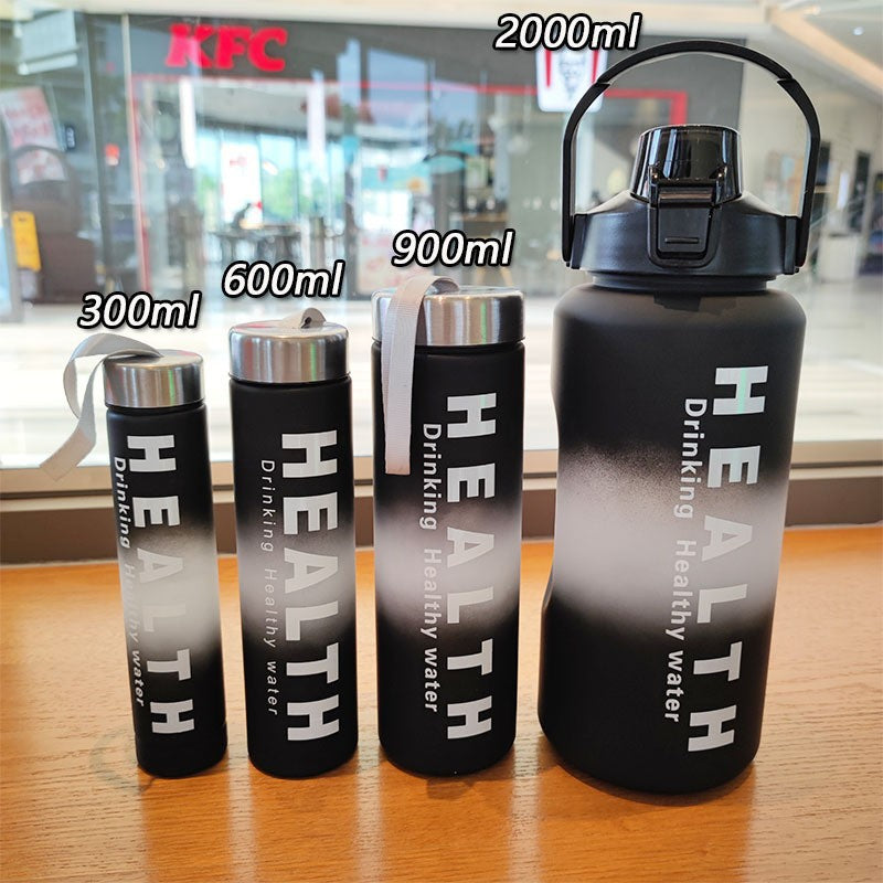Ladies' Motivation Water Bottle with Time Scale and Ergonomic Design Bowlift