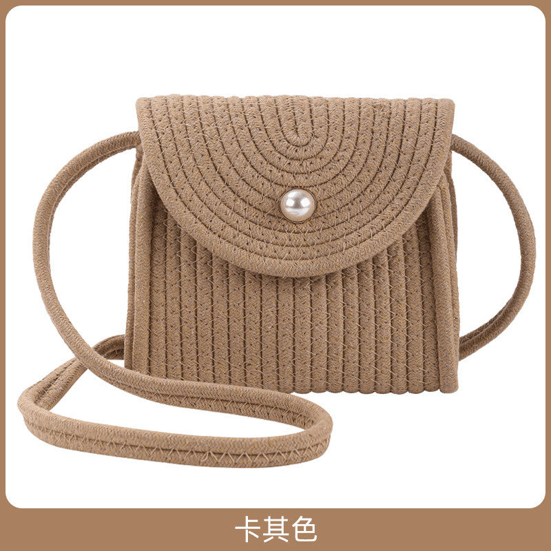 Women's Fashion Shoulder Bag with Decorative Pearl Closure Bowlift