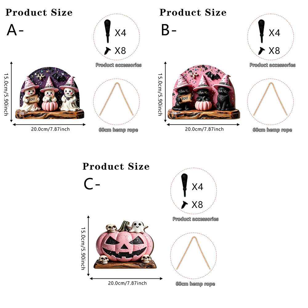 Halloween decorative figure with witch motifs Bowlift