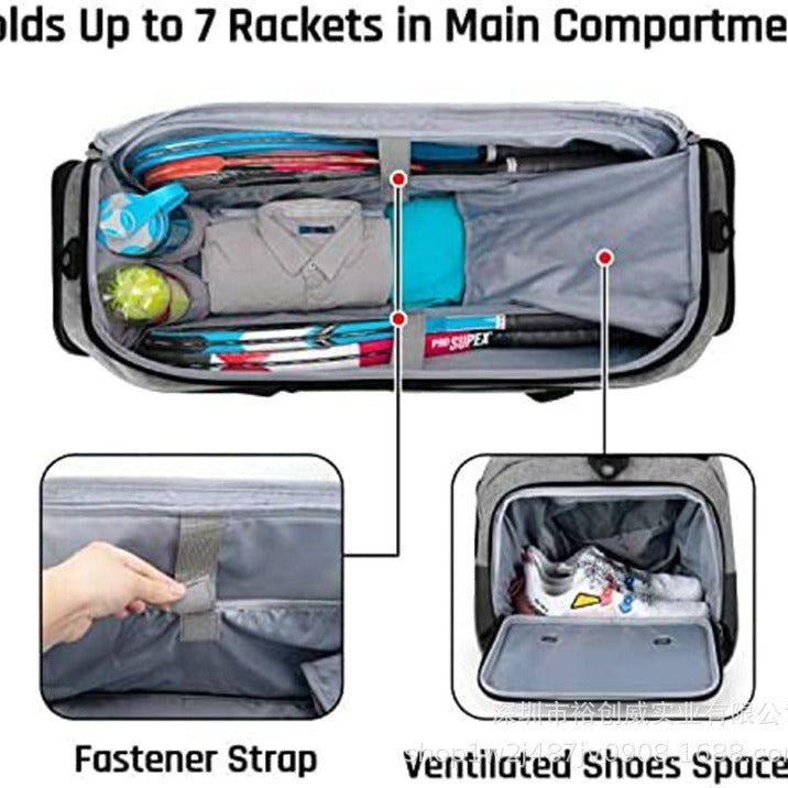 Multi-Compartment Sports Duffle Bag Bowlift