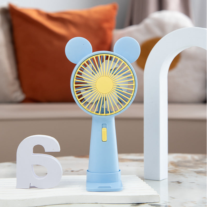 Women Portable Hand Fan with Funny Animal Design Bowlift