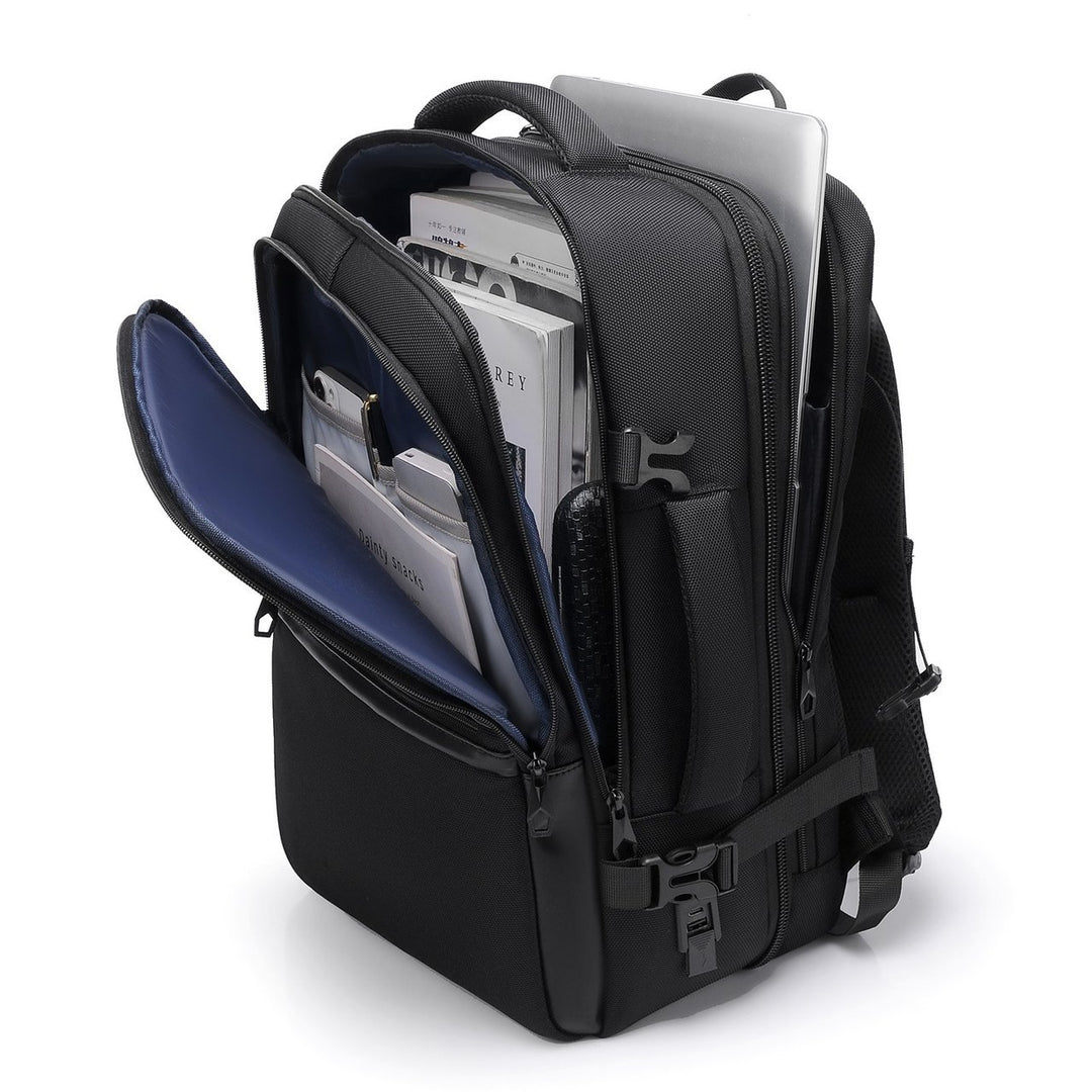 Elegant Laptop Backpack with Water-Repellent Material and Innovative Compartment System Bowlift