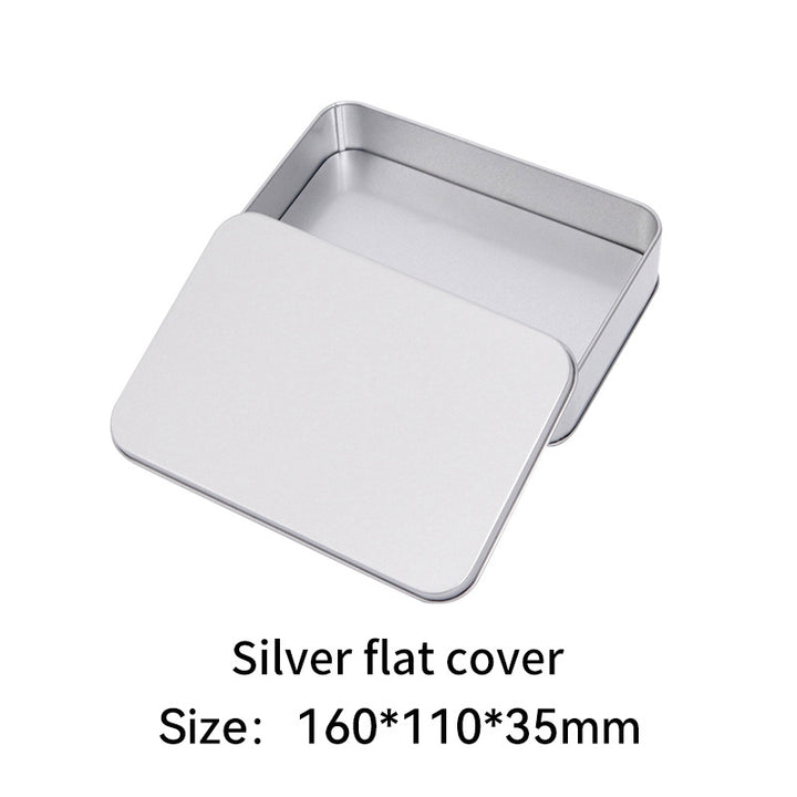 Rectangular metal storage tin with clear display window lid Bowlift
