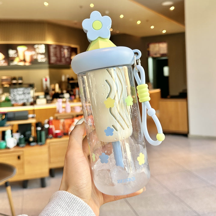Unisex drinking cup with designs and silicone lid Bowlift