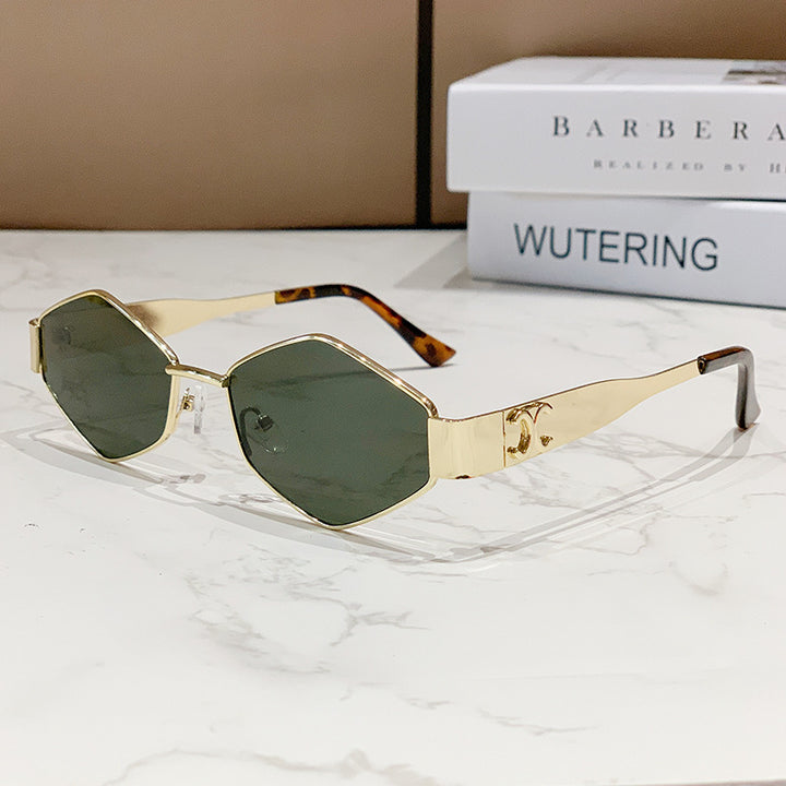Women's Geometric Cat-Eye Sunglasses Bowlift