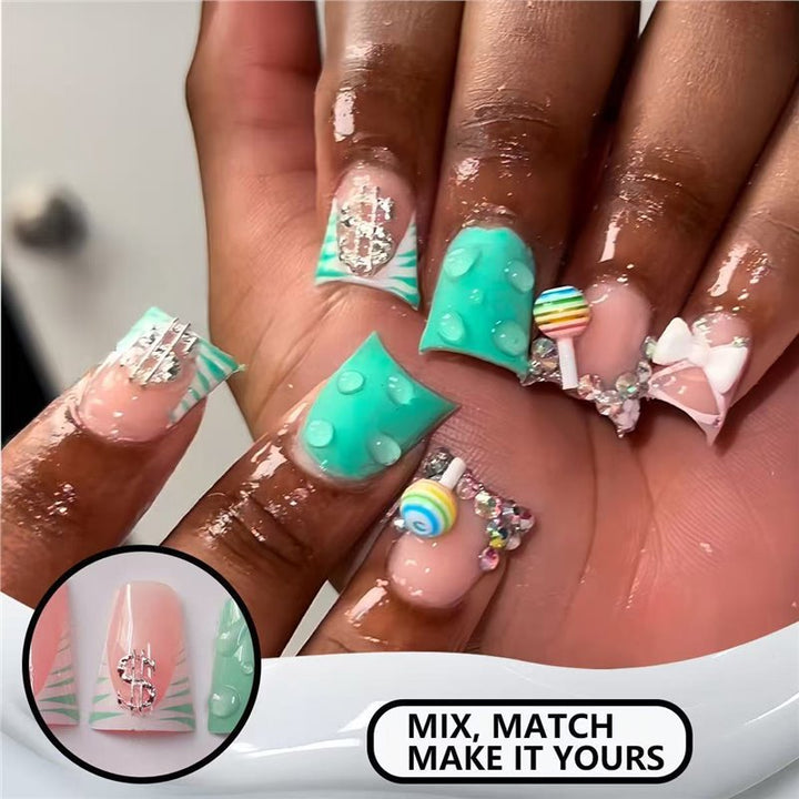 Playful Themed Press-On Nails Bowlift