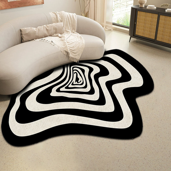 Abstract Wave Design Area Rug