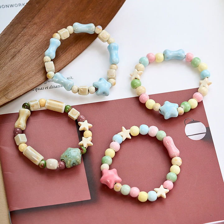 Heart-Shaped Beaded Bracelet Bowlift