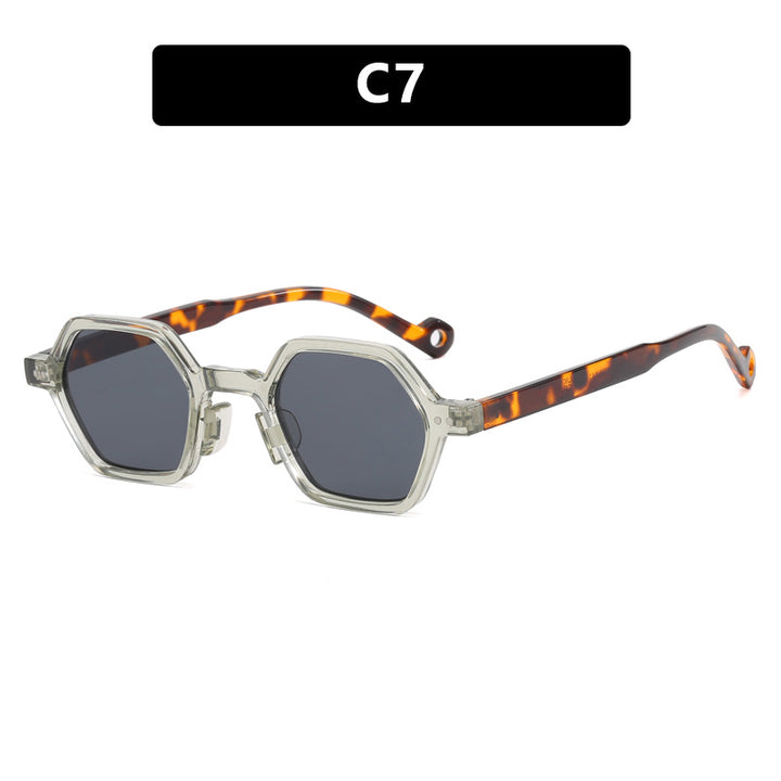 Women's hexagonal sunglasses in a modern design with protective lenses Bowlift