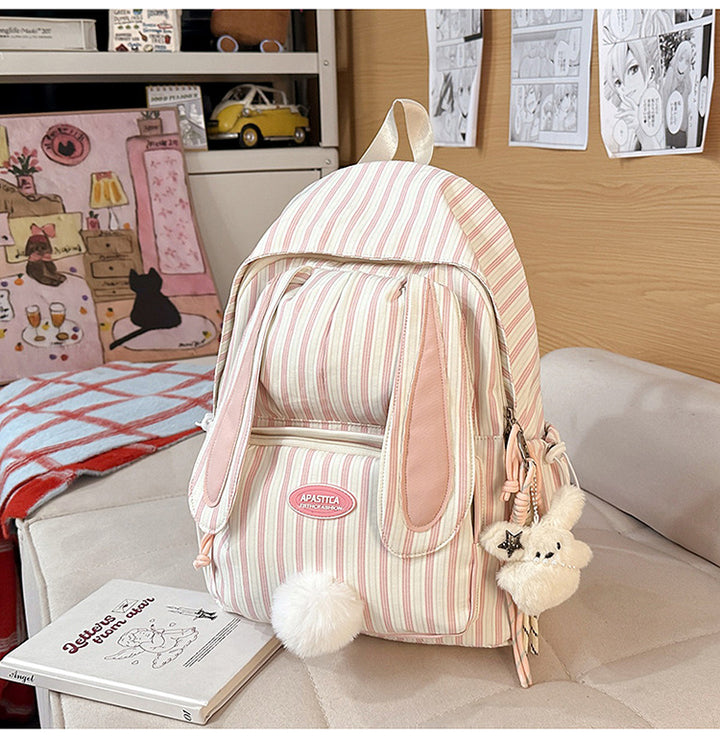 Cute Bunny Ear Design School Backpack