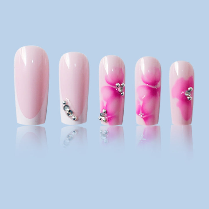Floral Art Press-On Nail Set Bowlift