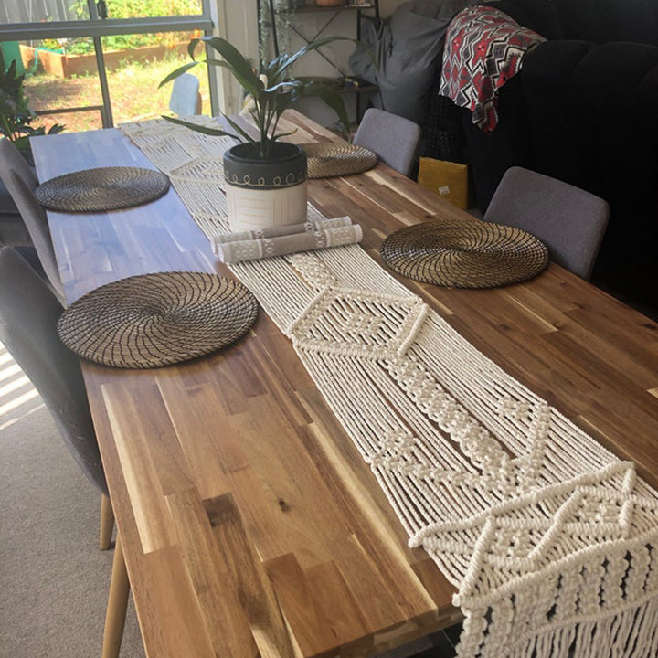 Macrame Table Runner Bowlift