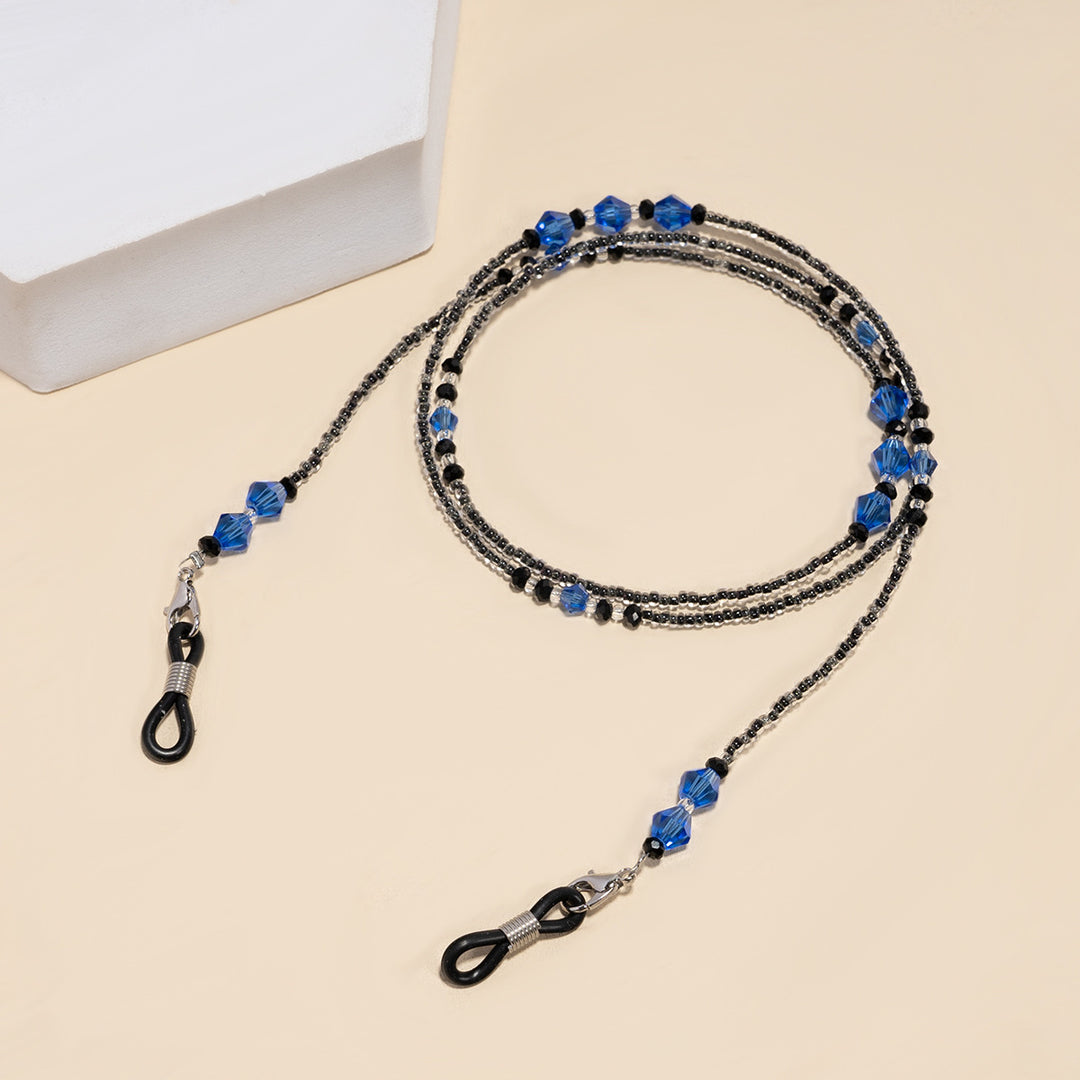 Elegant Purple Beaded Eyewear Chain Bowlift