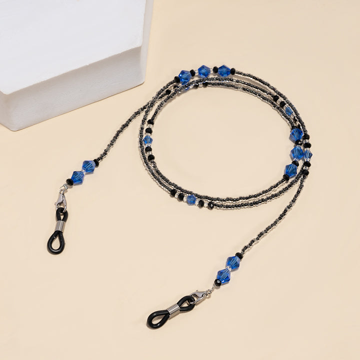 Elegant Purple Beaded Eyewear Chain Bowlift