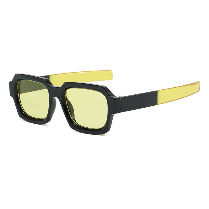 Ladies fashionable stylish square sunglasses with contrasting frame Bowlift