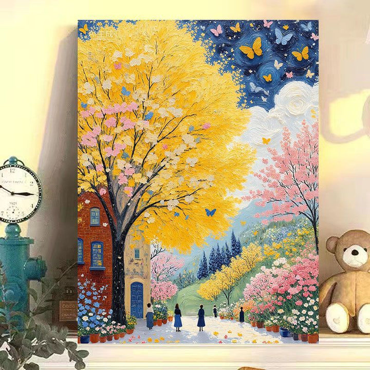 Scenic Autumn Landscape Canvas Art Print Bowlift
