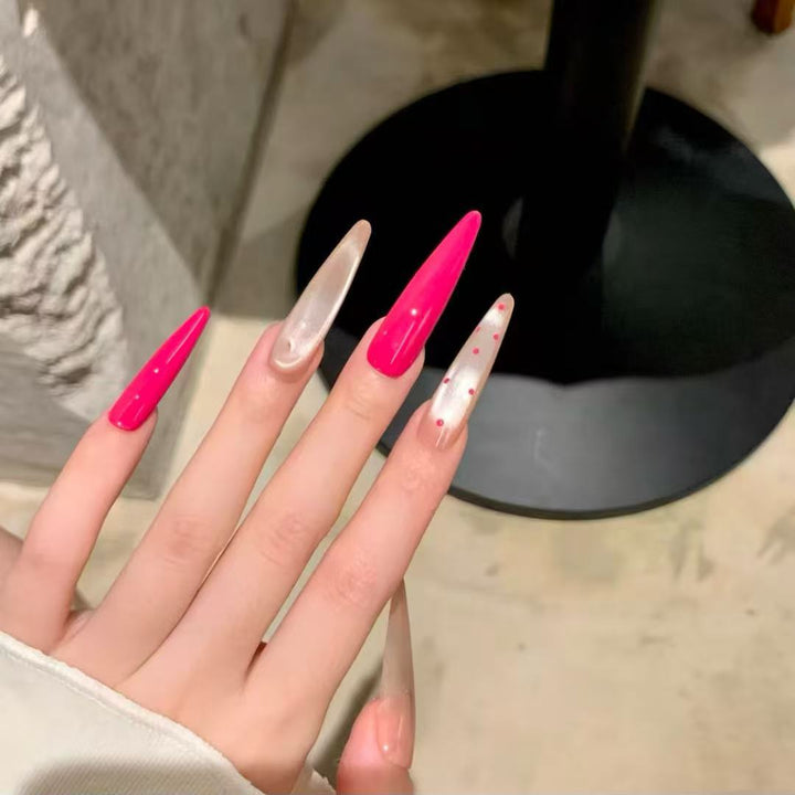 Artistic Long Stiletto Nail Enhancements Bowlift