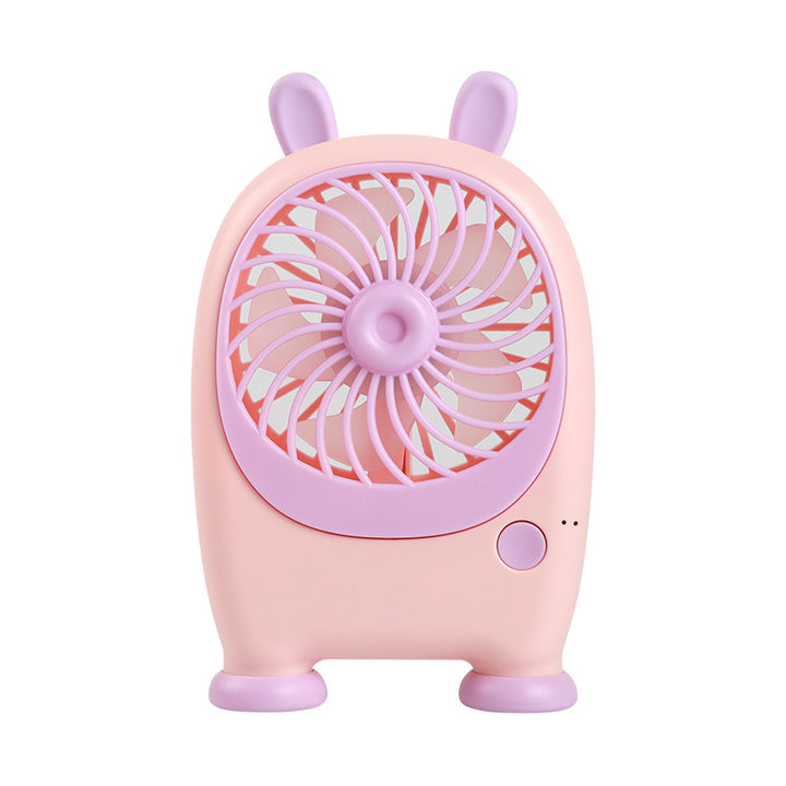 Women's portable handheld fan in playful rabbit design Bowlift
