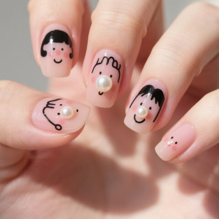 Whimsical Character Nail Art Bowlift